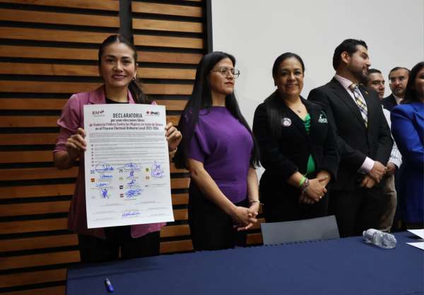 Michoacán Primero firma Declaratoria para Elecciones Libres de Violencia a la Mujer
