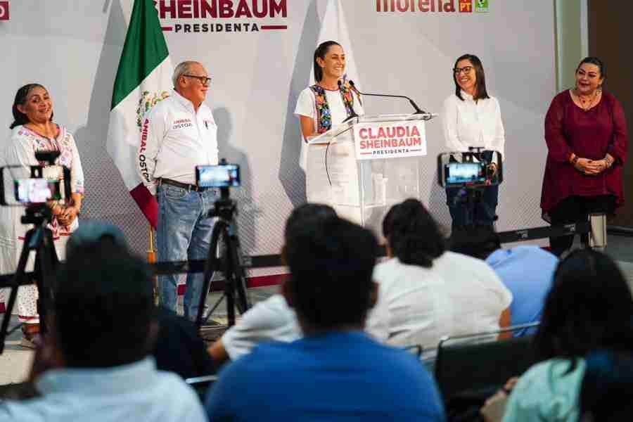 Claudia Sheinbaum va por la soberanía alimentaria en México con impulso a la producción de arroz, miel y ganado en Campeche 