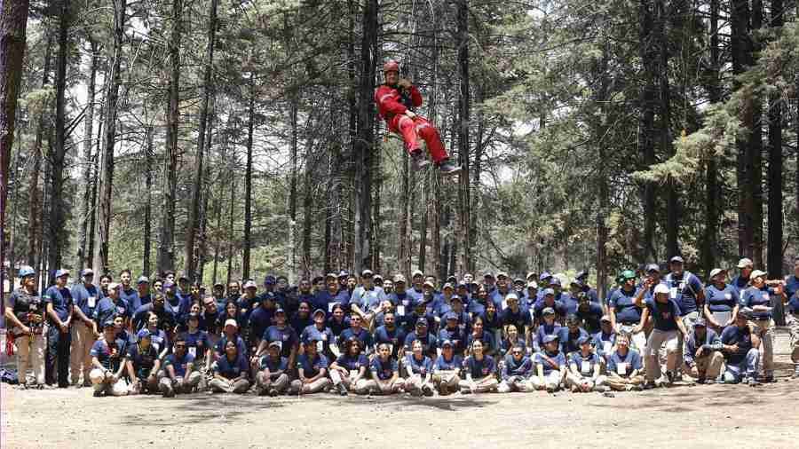 Con la participación de 160 elementos, Rescate Michoacán realizó su segundo campamento estatal. 