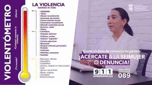 Llama Seimujer a reconocer las fases de la violencia de género y denunciar 