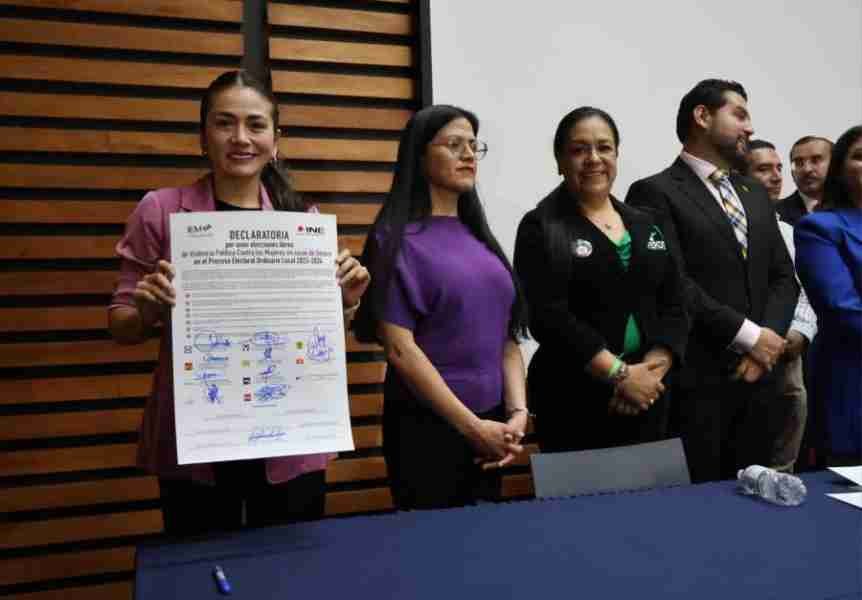 Michoacán Primero firma Declaratoria para Elecciones Libres de Violencia a la Mujer 