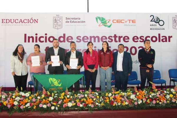 Equipan Cecytem plantel Huandacareo para beneficio de 350 estudiantes