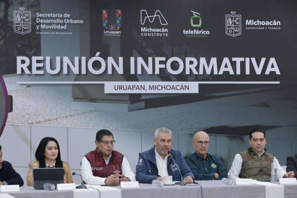 Confirma Bedolla obras de alto impacto para el desarrollo de Uruapan