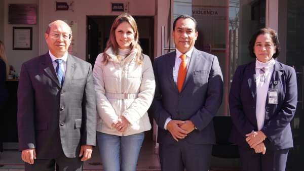 Diputada Daniela De Los Santos, Fiscal Adrián López y Presidente del Poder Judicial Jorge Reséndiz, realizan trabajos preparativos para el Centro de Justicia de Niñas, Niños y Adolescentes.