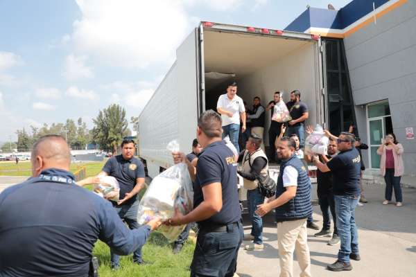 Recauda Fiscalía General 7 toneladas de víveres para las personas damnificadas de Guerrero por el huracán Otis