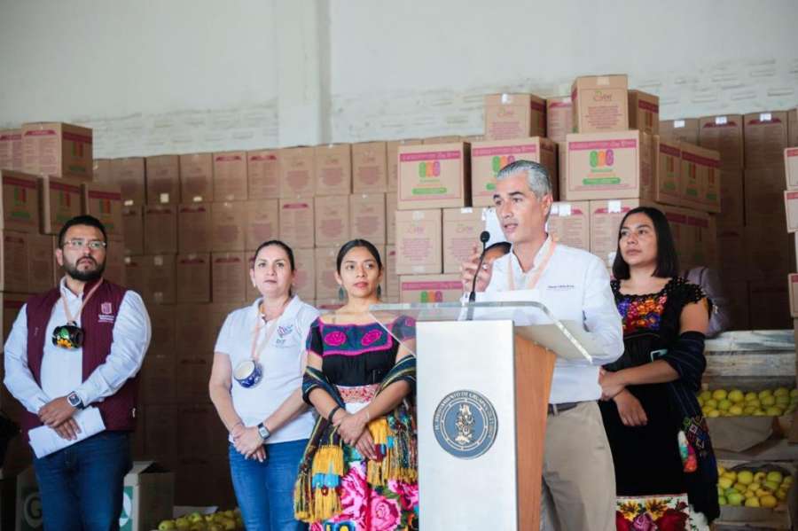 Entrega DIF apoyos alimentarios en Uruapan y comunidades con autogobierno