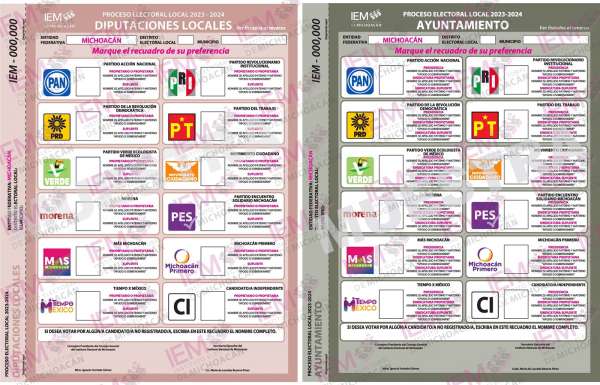 Aprueba el IEM boletas electorales para el próximo 2 de junio