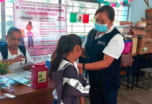 SSM intensifica vacunación contra el VPH en escuelas primarias