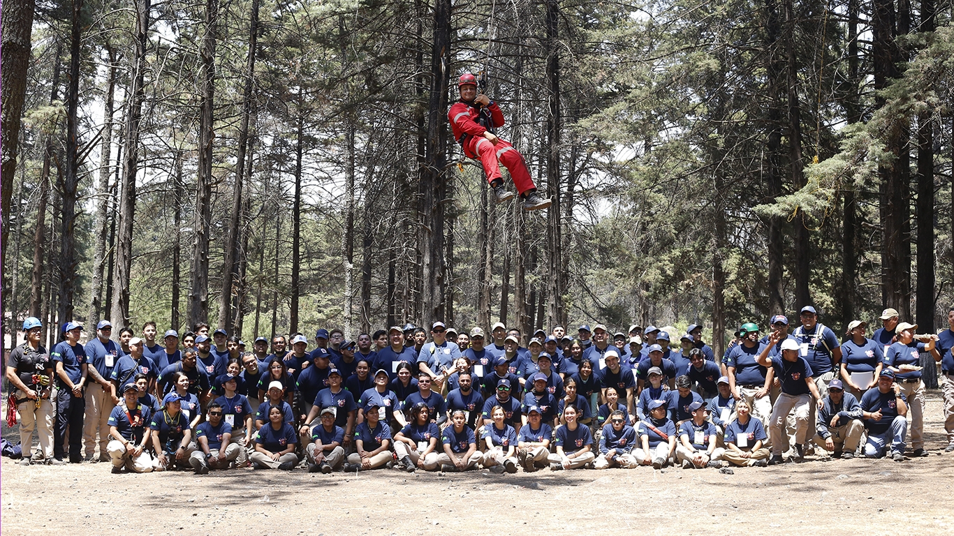 Con la participación de 160 elementos, Rescate Michoacán realizó su segundo campamento estatal.