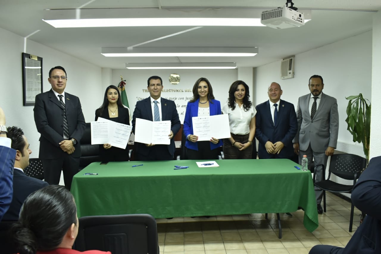 Signan FGE y el Tribunal Electoral del Estado de Michoacán convenio de colaboración en materia de prevención y combate a los delitos políticos electorales